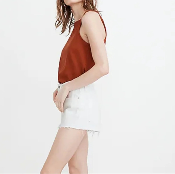 Madewell Relaxed Denim Shorts in Tile White NWT SZ 29 - Picture 3 of 8